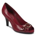 A2 by Aerosoles Women's 'Benelux' Red Peep-toe Pump