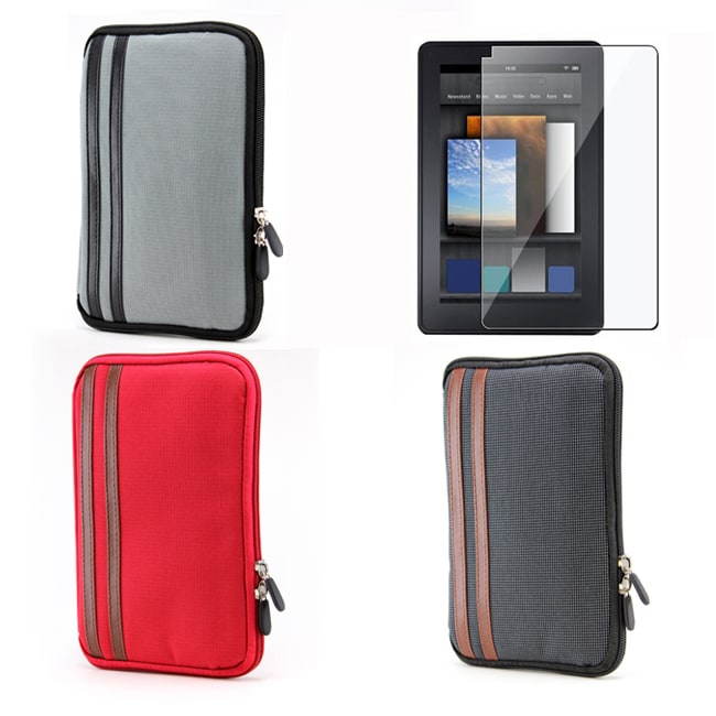Premium  Kindle Fire Zip Lock Carrying Case with Screen 