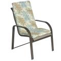 Ali Patio Polyester Seafoam Blue Tufted Hi-back Outdoor Arm Chair Cushion