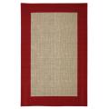 Indoor/ Outdoor Crosshatch Red Rug (5' x 8')