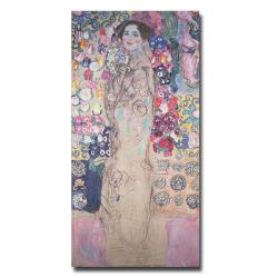 Gustav Klimt 'Poetrait of Maria Munk' Canvas Art