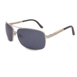 US Polo Association Men's Silver Aviator Sunglasses
