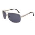 US Polo Association Men's Silver Aviator Sunglasses