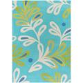 Hand-tufted Blue Pagoda Rug (4'10 x 7')