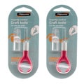 2 Fiskars Fingertip Control Raspberry Cutting Knife