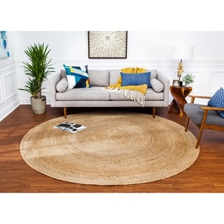 Tara Braided Natural Jute Rug (8' Round)
