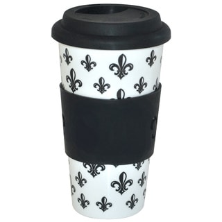 KitchenWorthy Ceramic Fleur De Lis Tumblers (Case of 24)