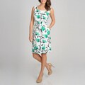 Cece's New York Women's Jade Floral Printed Pique Sundress