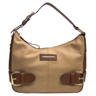 Franco Sarto 'Jolie' Leather Color Block Hobo Bag