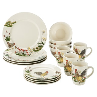Paula Deen Southern Rooster 16-Piece Dinnerware Set