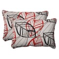Pillow Perfect Black Outdoor Belize Corded Oversized Rectangular Throw Pillow (Set of 2)