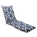Pillow Perfect Bosco Polyester Navy Outdoor Chaise Lounge Cushion