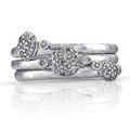 Sterling Silver 1/4ct TDW Stackable Diamond Band Set (J-K, I2-I3)