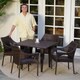 Christopher Knight Home Cliff Outdoor 5-piece Wicker Dining Set