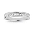 Platinum 1ct TDW Princess-cut Channel Wedding Band (H-I, I1-I2)