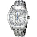 SEIKO Men's Chronograph Silver Dial Blue Accent Watch