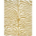 Indo Hand-tufted Ivory/ Gold Wool Rug (8' x 10')