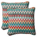 Pillow Perfect Outdoor Blue Nivala Corded 18.5-inch Throw Pillows (Set of 2)