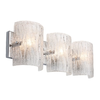 Alternating Current Brillance 3-light Chrome Vanity Fixture