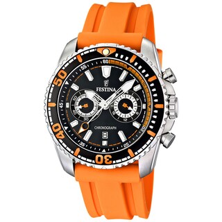 Festina Men's 'Sport Giro' Orange/ Black Watch