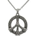 CGC Pewter Alloy Celtic Peace Sign Necklace