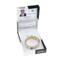Whatever It Takes George Clooney Goldtone Magnetic Bangle Bracelet and Stud Earrings Jewelry Set