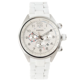 Fossil Men's 'Flight Series' White Chronograph Watch