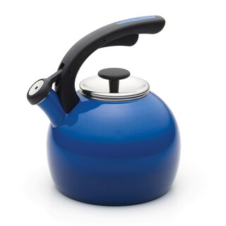 Rachael Ray Blue 2-quart Crescent Teakettle