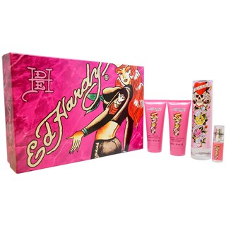 Christian Audigier 'Ed Hardy' Women's 4-Piece Gift Set