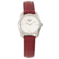 Tissot Women's 'T-Wave' Mother of Pearl Dial Red Strap Watch