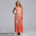 Lola P Women's Tie-dye Crochet Maxi Dress