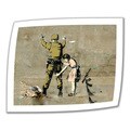 Art Wall Banksy 'Girl Frisking Soldier' Unwrapped Canvas