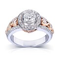 14k Gold 1 1/10ct TDW Certified Diamond Engagement Ring (G-H, SI1-SI2)