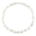 Miadora Sterling Silver Freshwater Keshi Pearl Necklace (9-12 mm)