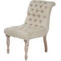 Christopher Knight Home Euro Tufted Beige Fabric Chair