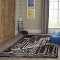Momeni Hand-tufted 'Lil' Mo Hipster' Black NYC Rug (3' x 5')