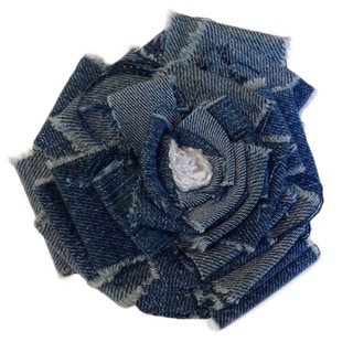 Cuff Luv Fabric Rosette Magnetic Brooch