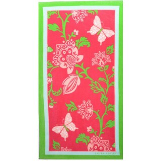 Laura Ashley Butterfly Floral Cotton Beach Towel