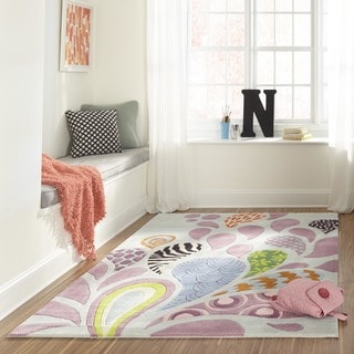 Hand-tufted Momeni Lil' Mo Hipster Funky Rug (5' Round)