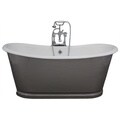Penhaglion 'The Newminster' 66-inch Cast Iron Bateau Bathtub