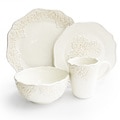 Bianca Medallion White 16-piece Dinnerware Set
