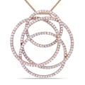 Miadora 14k Rose Gold 2 1/2ct TDW Diamond Necklace (G-H, SI1-SI2)