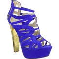Steve Madden Women's 'Dysert' Suede Cut-out Platform Pumps