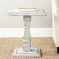 Safavieh Angela Antique White Side Table