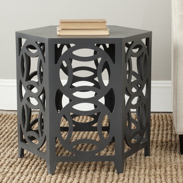 Safavieh Natanya Charcoal Grey Side Table 15217006