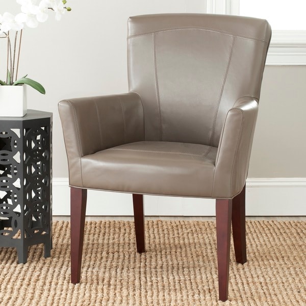 Safavieh En Vogue Dining Dale Grey Arm Chair - 15217093 - Overstock.com ...