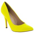 Riverberry Women's 'Athena' Yellow Pointed Toe Stiletto Heels