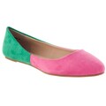 Riverberry Women's 'Candy' Fuchsia Two-tone Microsuede Flats