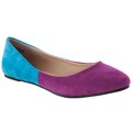 Riverberry Women's 'Candy' Two-tone Microsuede Flats