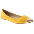 Riverberry Women's 'Candy' Metallic Toe-cap Flats